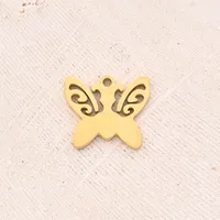 Best Seller In Europe And America DIY Ornament Accessories Furnace Vacuum Plating Hollow Love Angel Butterfly Snowflake Pendant main image 3
