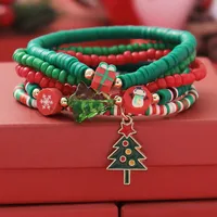 Sweet Christmas Tree Synthetic Resin Alloy Soft Clay Wholesale Bracelets main image 1