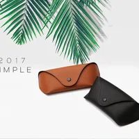 New Foreign Trade Sunglasses Box Compression Oxford Cloth Glasses Box Button Sunglasses Black Brown Packaging Box Wholesale main image 5