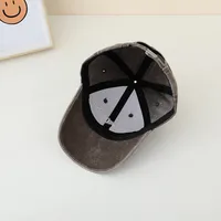Children's Hat Spring And Autumn Fashion Embroidered Washed Peaked Cap Korean New Retro Cartoon Dinosaur Baseball Cap main image 4
