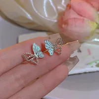 1 Pair Elegant Sweet Butterfly Alloy Ear Studs main image 4