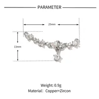 5 PCS/Package 13 * 14mm 13*25mm 19 * 8mm Copper Zircon Animal Pendant sku image 1
