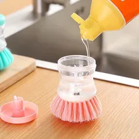 Liquid-adding Washing Pot Brush Press-type Automatic Liquid-adding Dish Brush Oil-free Non-hurt Pot Multi-functional Decontamination Cleaning Brush main image 4