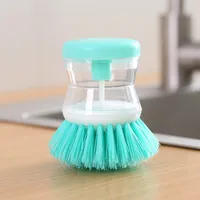 Liquid-adding Washing Pot Brush Press-type Automatic Liquid-adding Dish Brush Oil-free Non-hurt Pot Multi-functional Decontamination Cleaning Brush sku image 2
