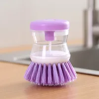 Liquid-adding Washing Pot Brush Press-type Automatic Liquid-adding Dish Brush Oil-free Non-hurt Pot Multi-functional Decontamination Cleaning Brush sku image 3