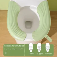 Waterproof Toilet Cushion For Four Seasons Universal Portable Toilet Cushion EVA Thickened Dirty Hand Adhesive Type Toilet Cover main image 4