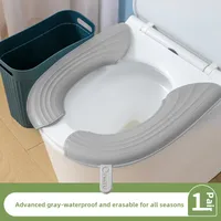 Waterproof Toilet Cushion For Four Seasons Universal Portable Toilet Cushion EVA Thickened Dirty Hand Adhesive Type Toilet Cover sku image 2