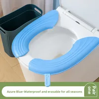 Waterproof Toilet Cushion For Four Seasons Universal Portable Toilet Cushion EVA Thickened Dirty Hand Adhesive Type Toilet Cover sku image 1