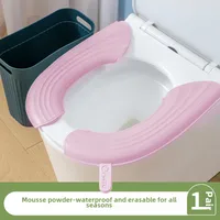 Waterproof Toilet Cushion For Four Seasons Universal Portable Toilet Cushion EVA Thickened Dirty Hand Adhesive Type Toilet Cover sku image 4