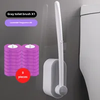 Disposable Toilet Brush Wholesale Set Toilet No Dead Angle Long Handle Household Toilet Cleaning Brush Replacement Head sku image 7