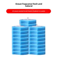 Disposable Toilet Brush Wholesale Set Toilet No Dead Angle Long Handle Household Toilet Cleaning Brush Replacement Head sku image 11