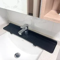 Direct Food Grade Silicone Draining Mat Kitchen Bathroom Faucet Splash-proof Sink Mat Long Foldable sku image 6