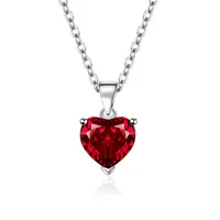 New Love Suit Earrings Female Personality Creative Zircon Heart-shaped Pendant Chain Three Pieces Suit sku image 11