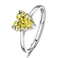 New Love Suit Earrings Female Personality Creative Zircon Heart-shaped Pendant Chain Three Pieces Suit sku image 5