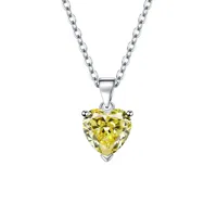 New Love Suit Earrings Female Personality Creative Zircon Heart-shaped Pendant Chain Three Pieces Suit sku image 15