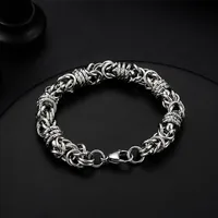 Street Hipster Domineering Punk Hip-hop Bracelet Titanium Steel Men's Raw Retro Stainless Steel Thick Chain Bracelet Wholesale sku image 6