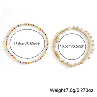 Modern Style Classic Style Geometric Semi-precious Stone Seed Bead Copper Wholesale Bracelets main image 2