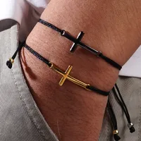 Simple Style Classic Style Cross Cord Unisex Drawstring Bracelets main image 1