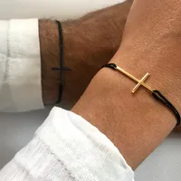 Simple Style Classic Style Cross Cord Unisex Drawstring Bracelets main image 4