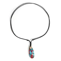 Retro Simple Style Geometric Semi-precious Stone Polyester Wholesale Pendant Necklace sku image 3