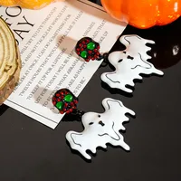 1 Pair Casual Simple Style Streetwear Geometric Pumpkin Enamel Alloy Drop Earrings sku image 12