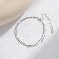 925 Sterling Silver Bracelets Simple Style main image 6