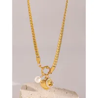 Wholesale Jewelry Simple Style Classic Style Letter Heart Shape 304 Stainless Steel Pendant Necklace main image 3