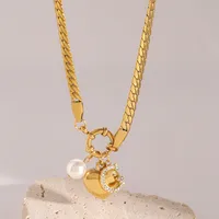 Wholesale Jewelry Simple Style Classic Style Letter Heart Shape 304 Stainless Steel Pendant Necklace main image 5