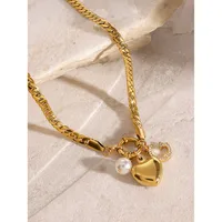Wholesale Jewelry Simple Style Classic Style Letter Heart Shape 304 Stainless Steel Pendant Necklace main image 7