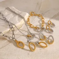 Wholesale Jewelry Simple Style Classic Style Geometric 304 Stainless Steel Jewelry Set main image 2