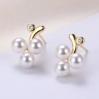 1 Pair Sterling Silver  Fruit Ear Studs sku image 1