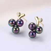 1 Pair Sterling Silver  Fruit Ear Studs sku image 4