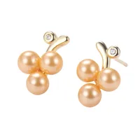 1 Pair Sterling Silver  Fruit Ear Studs main image 3