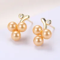 1 Pair Sterling Silver  Fruit Ear Studs sku image 3