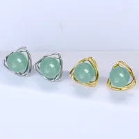 1 Pair Sterling Silver  Geometric Ear Studs main image 1