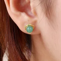 1 Pair Sterling Silver  Geometric Ear Studs main image 3