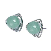 1 Pair Sterling Silver  Geometric Ear Studs main image 5