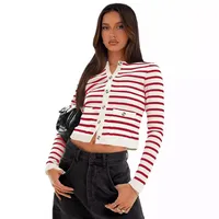 Women's Casual Simple Style Stripe Stripe Single Breasted Blouse main image 3