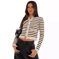Women's Casual Simple Style Stripe Stripe Single Breasted Blouse main image 5