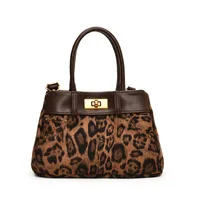 Foreign Trade Niche Leopard Print Bag Female 2024 New Popular All-Matching Messenger Bag Autumn And Winter Portable Bucket Bag Small Carrying Bag main image 2