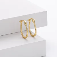 1 Pair 925 Sterling Silver Waves Solid Color Earrings main image 4