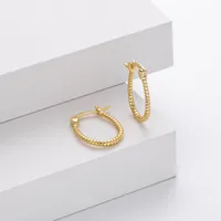 1 Pair 925 Sterling Silver Waves Solid Color Earrings main image 6