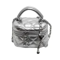 Women's Mini Pu Leather Solid Color Streetwear Bucket Zipper Shoulder Bag Handbag Crossbody Bag main image 3
