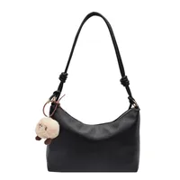 Women's Large Pu Leather Solid Color Streetwear Dumpling Shape Zipper Shoulder Bag main image 3