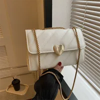 Women's Small Pu Leather Solid Color Streetwear Square Magnetic Buckle Shoulder Bag Crossbody Bag main image 3