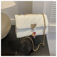 Women's Small Pu Leather Solid Color Streetwear Square Magnetic Buckle Shoulder Bag Crossbody Bag sku image 1