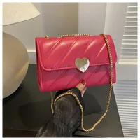 Women's Small Pu Leather Solid Color Streetwear Square Magnetic Buckle Shoulder Bag Crossbody Bag sku image 3