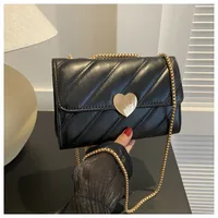 Women's Small Pu Leather Solid Color Streetwear Square Magnetic Buckle Shoulder Bag Crossbody Bag sku image 2
