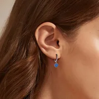 1 Pair 18K Gold Plated White Gold Plated Rhodium Plated 925 Sterling Silver Zircon Heart Shape Drop Earrings main image 9