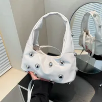Women's Pu Leather Solid Color Streetwear Square Magnetic Buckle Shoulder Bag Underarm Bag main image 1